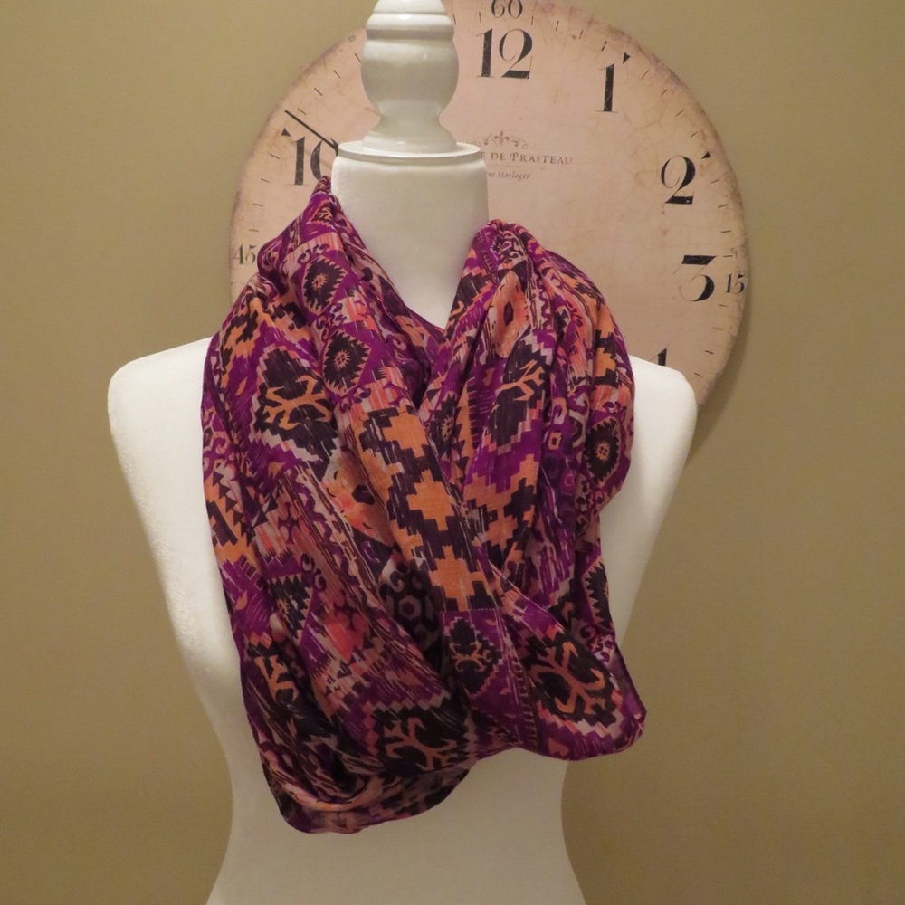 360 loop multicolored scarf